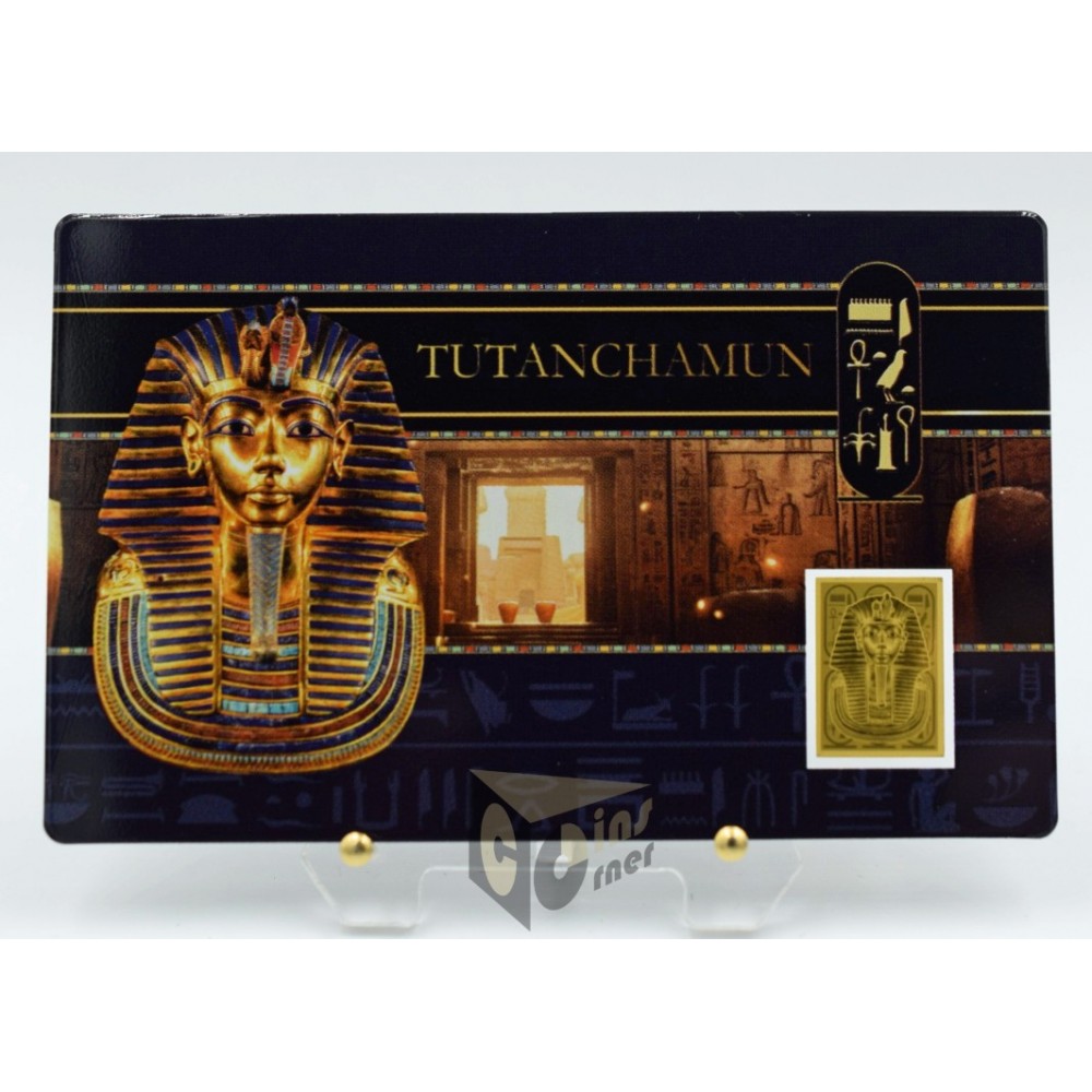 Tutankhamun 1/1000 Oz 999 Gold Coin Bar 3000 Francs Chad